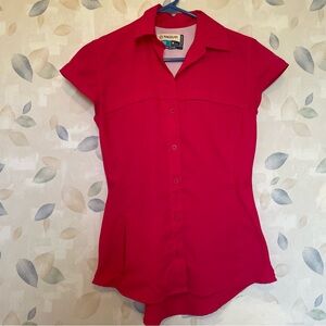 Magellan Outdoors Women's Pink Button-Up Top